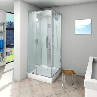 AcquaVapore Duschkabine Komplettdusche D38-00L1 80x80 cm