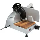 Berkel Red Line 250 Grau Teflon, Original Profi-Aufschnittmaschine, Messerdurchmesser 25 cm + Einlegebrett Fassholz