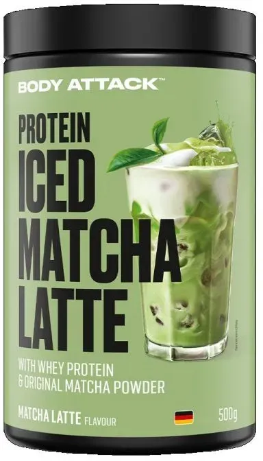 Body Attack - Protein Iced Matcha Latte - 500g DoseMatcha Latte Strawberry