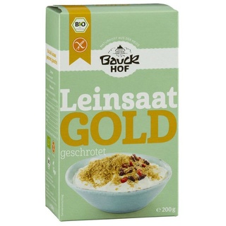 Bauckhof Gold-Leinsaat geschrotet glutenfrei bio