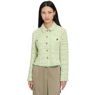 Betty Barclay Damen Blazer-Jacke Langarm 48, Green/Cream - 48
