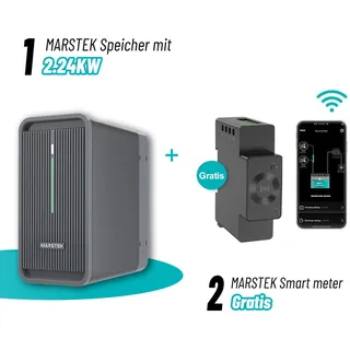 Marstek B2500-D 2,24 kWh 1600W Speicher + Smart Meter CT002 für Balkonkraftwerk