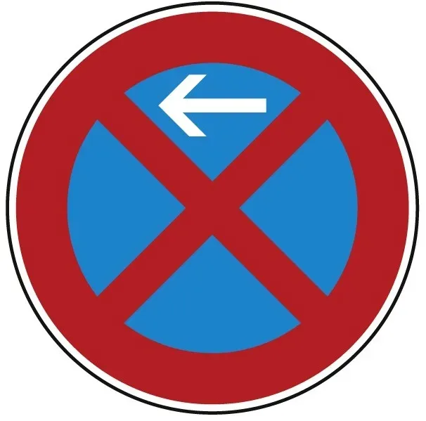 Verkehrszeichen Absolutes Haltverbot, Anfang