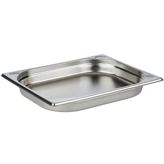 APS GN-Gastronomiebehälter 1/2, Edelstahl, 32,5 x 26,5 cm, Tiefe: 40 mm, Inhalt: 2,00 Liter