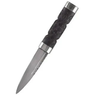Battle-Merchant Sgian Dubh Messer mit Lederscheide