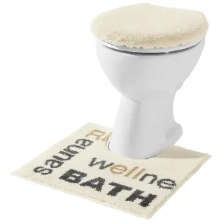 Erwin Müller WC-Deckelbezug WC-Deckelbezug "Zacharo", Höhe 18 mm, mit Schnürung:, Uni braun