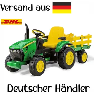 Peg Perego John Deere Ground Force inkl. Anhänger grün/gelb OR0047