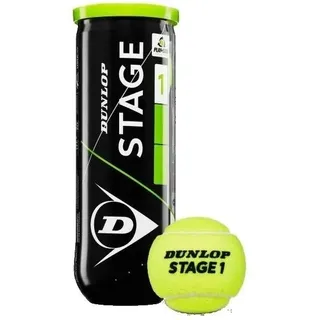 Dunlop Stage 1 Tennisbälle 3er grün - Schwarz