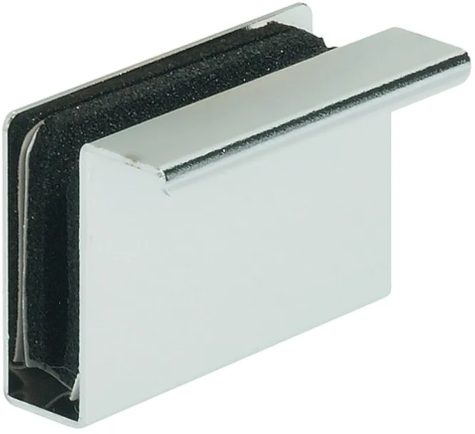 Gegenstück mit Griff, für Magnet-Druckverschluss Glastür, 23 mm