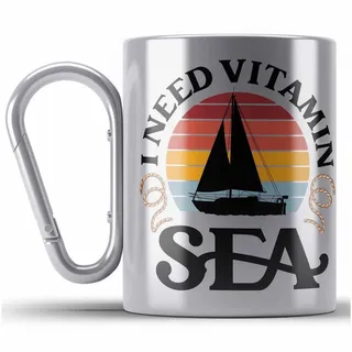 Trendation Thermotasse Segeln Geschenk Edelstahl Tasse Mir Reichts Ich Geh Segeln Geschenkide silberfarben