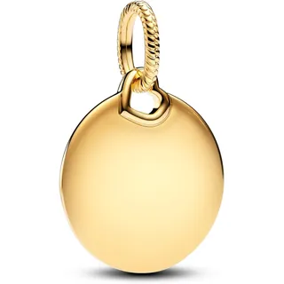 Pandora Gravierbarer runder Charm-Anhänger Silber 368610C00