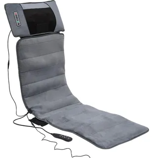 Massagematte Ganzkörpermassage, Massagematte mit Wärme, Massagematte mit Abnehmbares Nackenmassagekissen und Taillen-Dekompressions-Airbag, Massageauflage Enthalten 9 Modi, Timer
