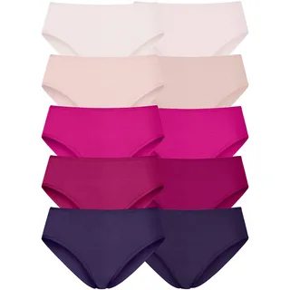 PETITE FLEUR Jazz-Pants Slips, (10er-Pack), aus elastischer Baumwolle PETITE FLEUR beere