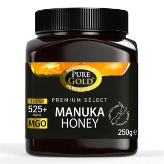 Pure Gold Premium Manuka-Honig, MGO-Gehalt 525 mg + 250g
