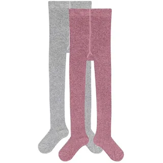 S.Oliver S. Oliver Strumpfhose 2er Pack essentials Organic Strumpfhosen Kinder 4500 | heather rose melange+l.grey 86/92