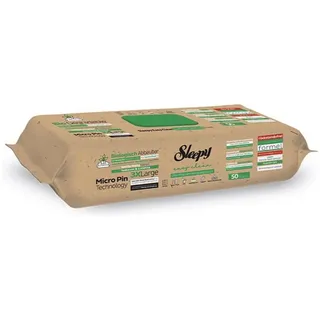 lauroo Sleepy Easy Clean Bio Oberflächen und Boden Reinigungstücher 2 in 1 (Grün) mit Teebaum & Limette - 1 Packung x 50 Tücher