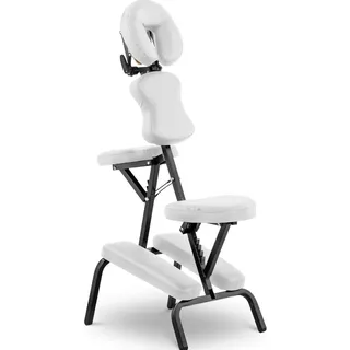 Physa, Massageliege + Massagesessel, Massagestuhl Tattoostuhl Kosmetikstuhl klappbar Weiss Massageliege Massagebank
