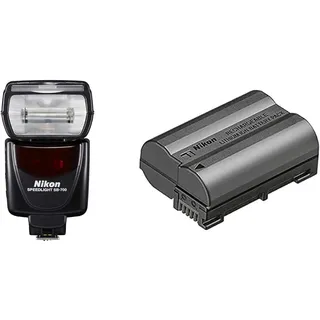 Nikon SB-700 Blitzgerät für Nikon SLR-Digitalkameras, 1 Stück (1er Pack) & EN-EL15c Lithium-Ionen-Akku