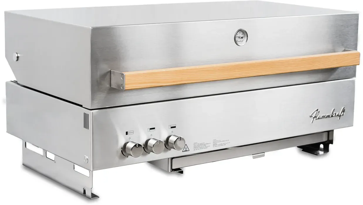 Flammkraft Block D Gasgrill BBQ Einbau 16 kW 75 bis 900°C Hochleistungsgrill