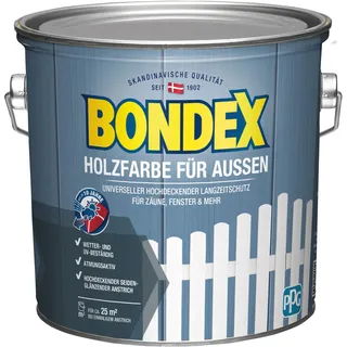 Holzfarbe für Aussen 2,5 l weiß