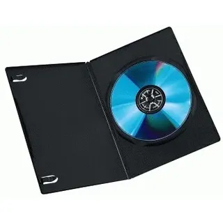 Hama 51181 DVD-Leerhülle Slim 10 schwarz