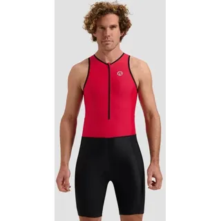 Triathlonanzug Herren Triathlon Florida Trisuit schwarz|rot S