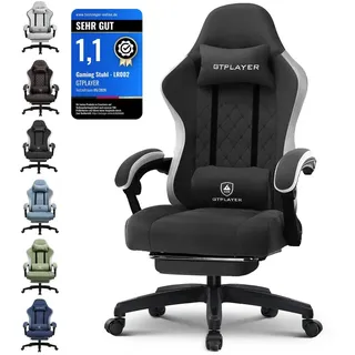 GTPLAYER Stoff Schwarz