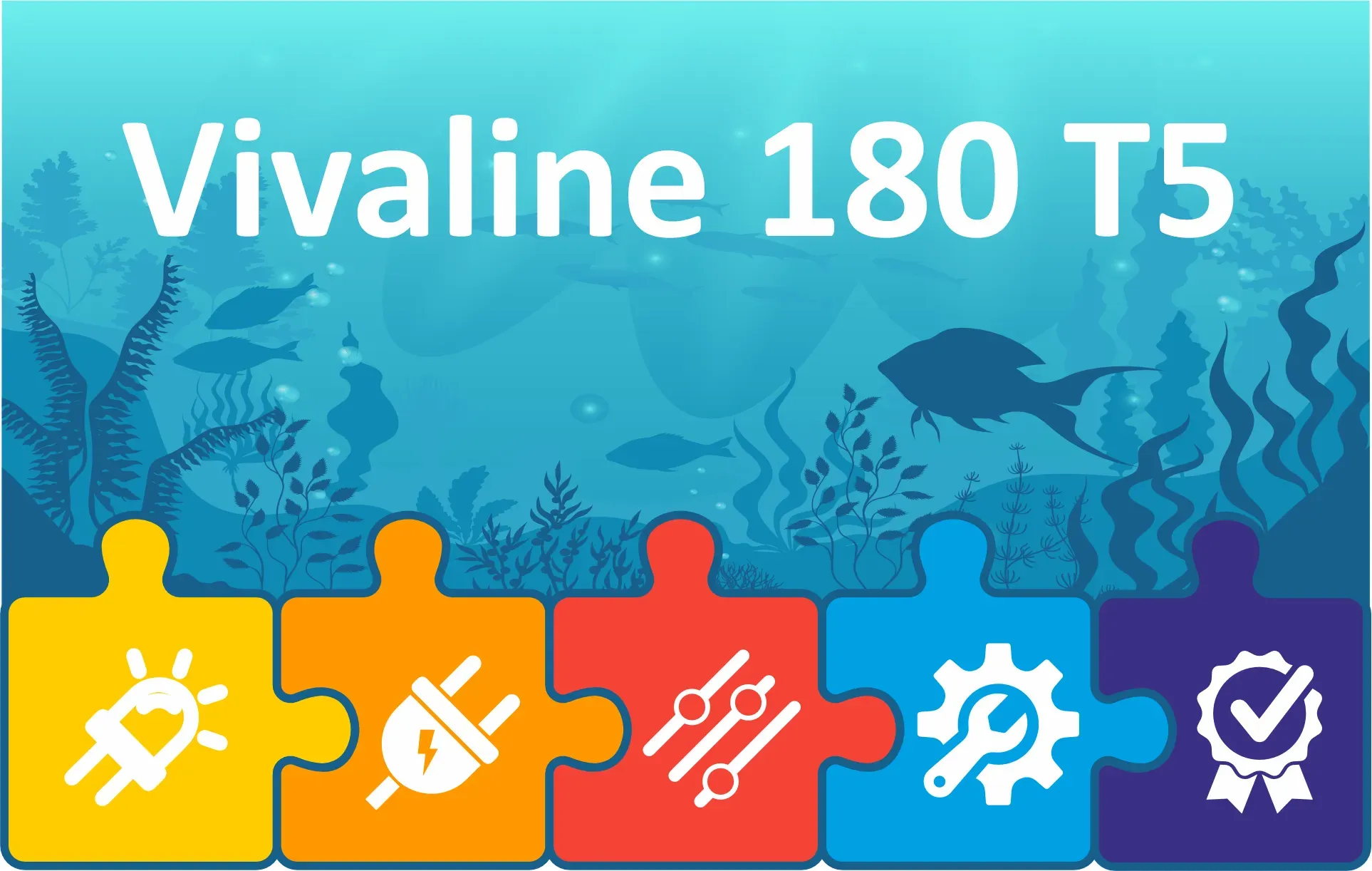 aquaLUMix LED Beleuchtung für EHEIM Vivaline 180 T5 Aquarium | Komplett-Set