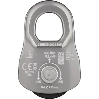 Petzl Seilrolle Oscillante Grau