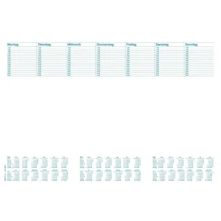 RNK Schreibunterlage Office 46617 Blanko mit Kalendarium 30Blatt