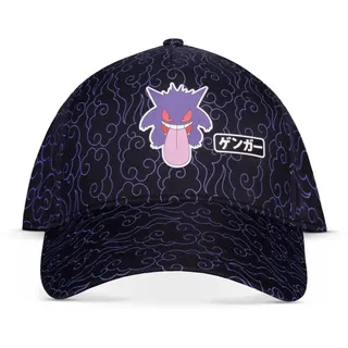 Pokémon Gengar Japan Snapback Cap schwarz Einheitsgröße