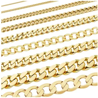 HOPLO Panzerkette Goldkette Panzerkette 1,6 mm weit - 19 cm Armkette - 333-8 Karat Gold, Made in Germany goldfarben 19 cm Damen Armkette | 1.6 mm