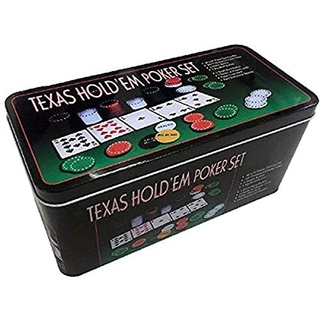 AK Sport 603013 Texas Hold‘em Poker Set, Schwarz