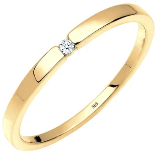 Elli DIAMONDS Verlobung Solitär Diamant 0.015 ct. 585 Gelbgold Ringe Damen