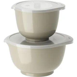 Rosti New 4tlg. Set: Rührschüsseln Margrethe in Beige + 3 L, Humus, (4er-Set)