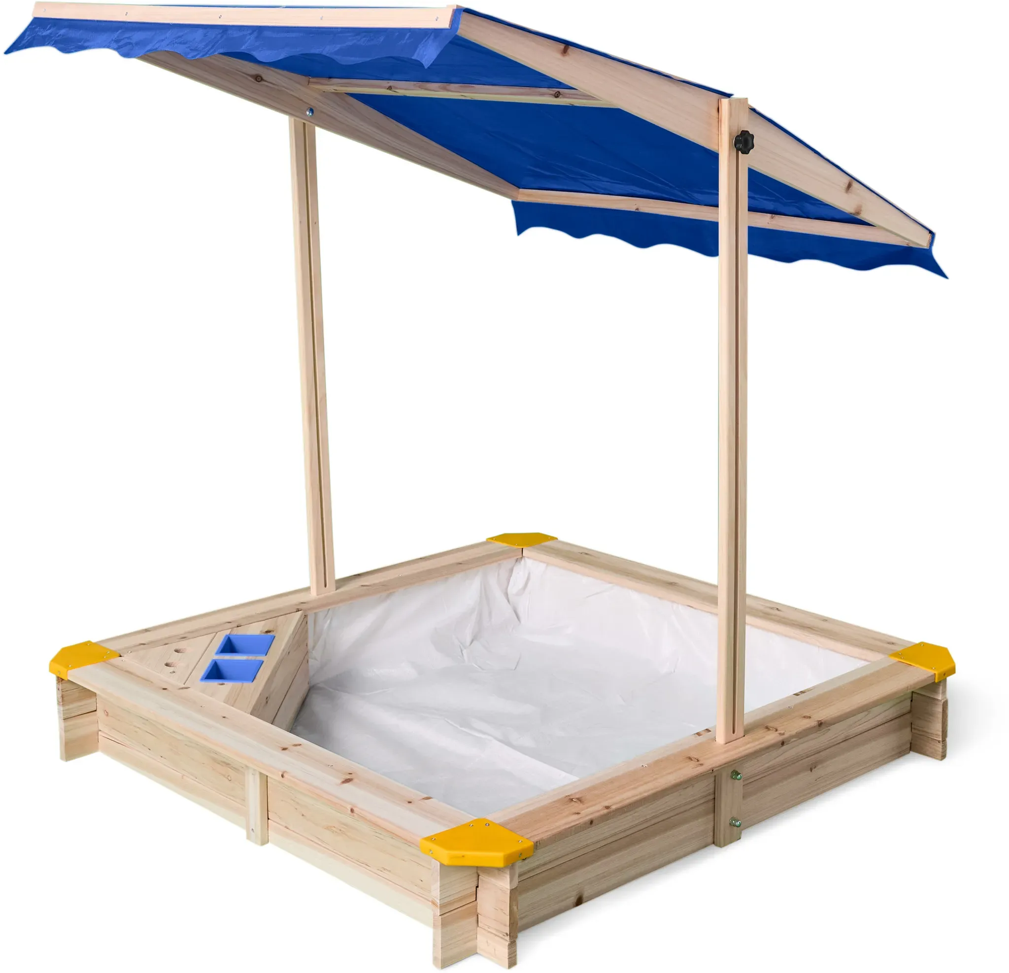 LUPILU® Holzsandkasten, mit Dach und Eisdiele