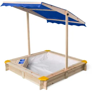 LUPILU® Holzsandkasten, mit Dach und Eisdiele