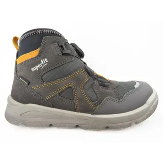 superfit Mars Leicht Gefütterte Gore-tex Sneaker, Grau Gelb Veloursleder/Textil Größe: 32 EU - 32