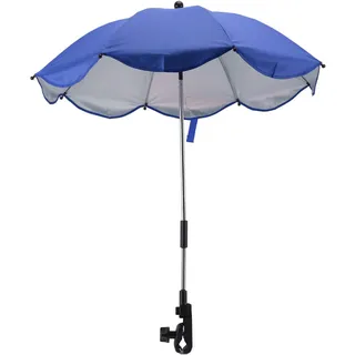 14in Baby Kinderwagen Sonnenschirm, Universal-Baby-Kinderwagenschirm mit Klemme -Schutz Einstellbar Kinderwagen Sonnenschirm Sonnenschirm für Kinderwagen, Stubenwagen, Rollstuhl (Saphirblau