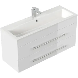 Posseik Badmöbel Portus 1000 SlimLine Weiß Hochglanz