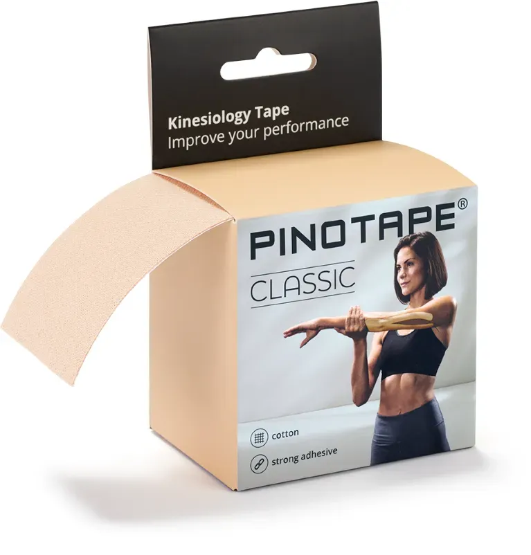 Pinotape Classic Kinesiologie Tape Light Beige 5 cm x 5 m
