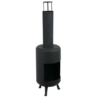 UNUS GARDEN Feuerstelle Gartenkamin Ø30, (1-St., 30 cm), Feuerschale Terrassenofen Gartenkamin Feuertonne schwarz