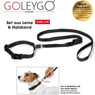 DS PRODUKTE GoLeyGo Hundeleine & Halsband S schwarz