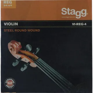 Stagg Violine Saitensatz 3/4 - 4/4 Geige/Violine Stahl rund gewickelt Vollkern dünn