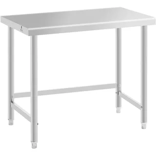 Royal Catering Edelstahltisch - 100 x 60 cm 90 kg Tragkraft - Royal Catering RCAT-100/60-PS