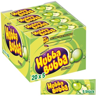 Hubba Bubba Apfel Kaugummis 20 Packs à 5 Stück