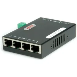 Roline Gigabit Ethernet PoE Injektor, 4 Ports (802.3af (PoE), 802.3at (PoE+), 120 W), PoE Injector