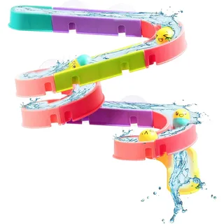 Playtastic 30-teiliges Badewannen-Kugelbahn-Spielset, für Kinder ab 3 Jahren