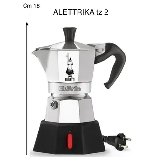 Bialetti Moka Elettrika 2 Tassen Silber/Schwarz