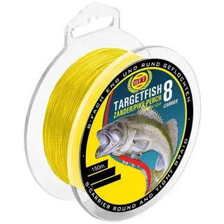 WFT TF8 Zander Yellow 150m - Angelschnur, Durchmesser/Tragkraft:0.12mm / 8kg Tragkraft